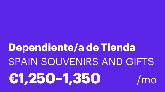 Dependiente/a de Tienda