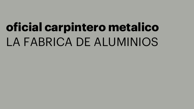 oficial carpintero metalico