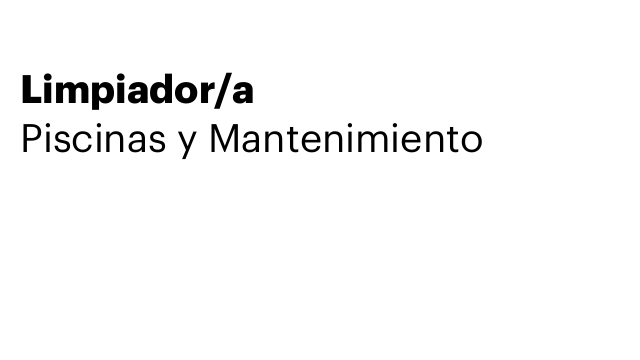Limpiador/a