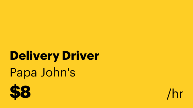 Delivery Driver