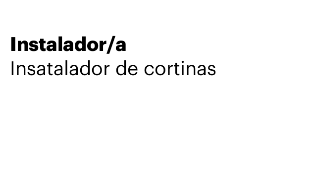 Instalador/a