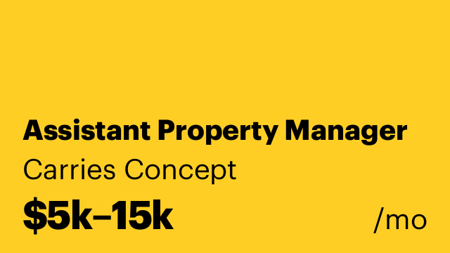Assistant Property Manager