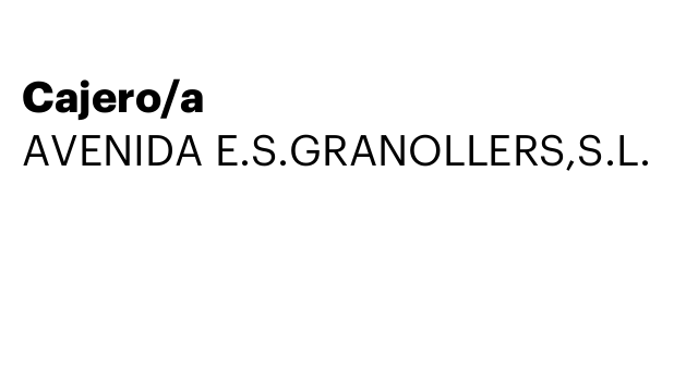 Cajero/a