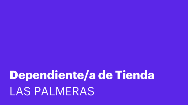 Dependiente/a de Tienda