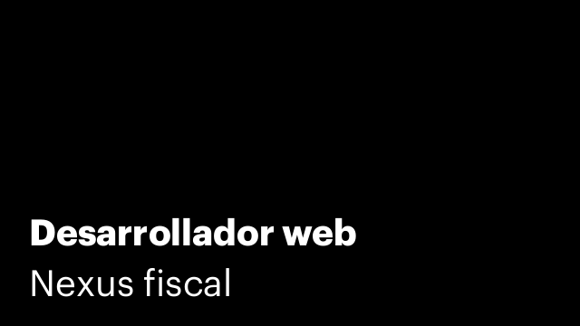Desarrollador web