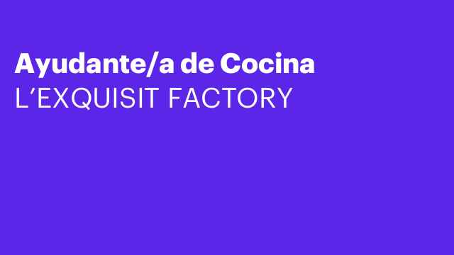 Ayudante/a de Cocina