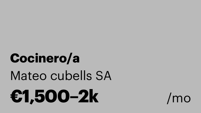 Cocinero/a