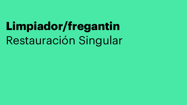 Limpiador/fregantin