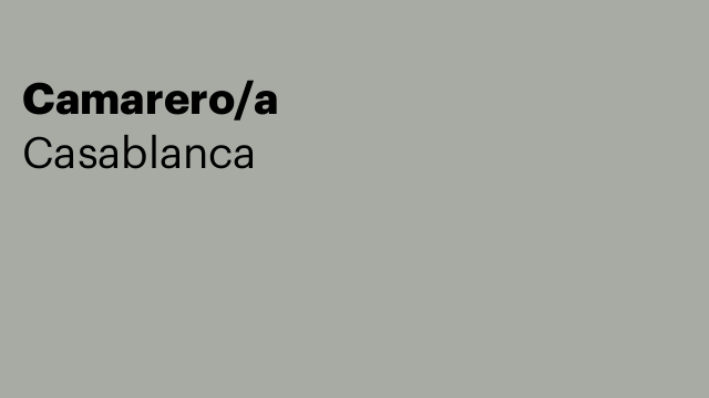 Camarero/a