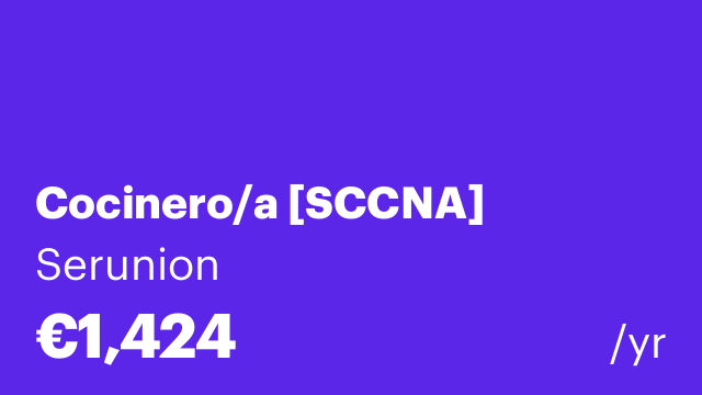 Cocinero/a [SCCNA]