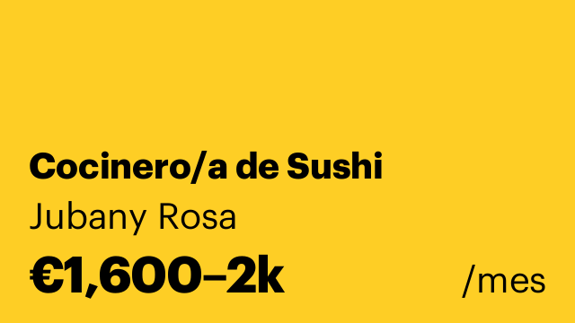 Cocinero/a de Sushi