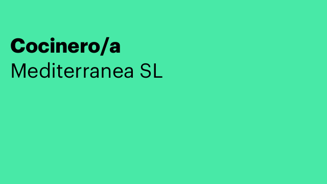 Cocinero/a