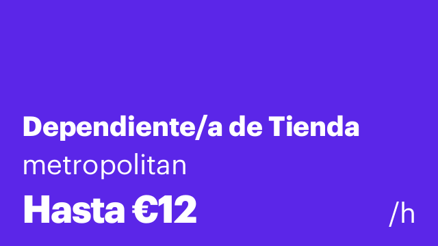 Dependiente/a de Tienda