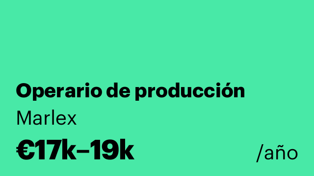 Operario de producción 