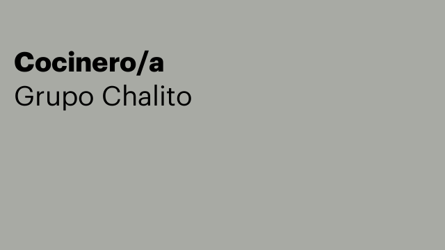Cocinero/a