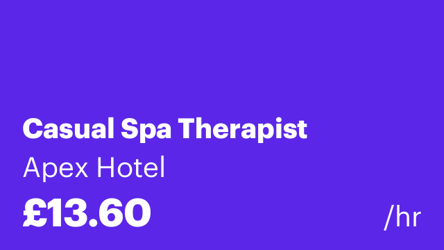 Casual Spa Therapist