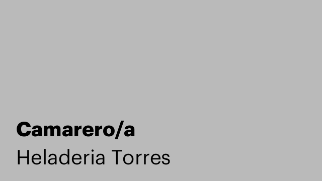Camarero/a
