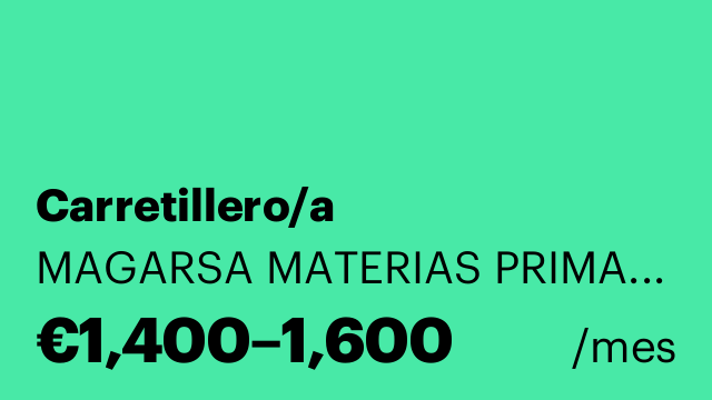 Carretillero/a