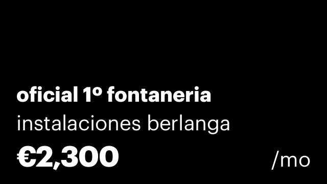 oficial 1º fontaneria