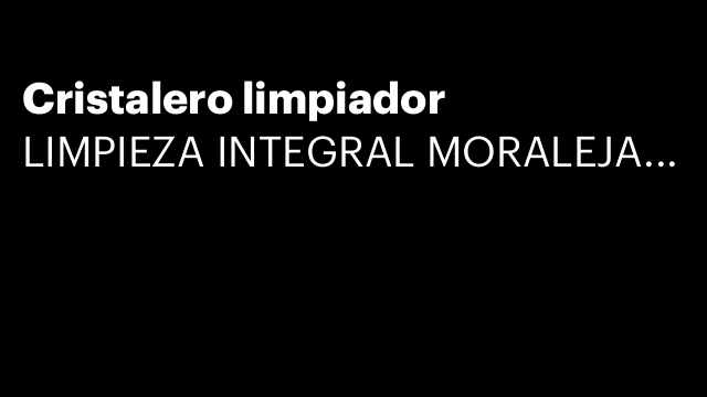 Cristalero limpiador