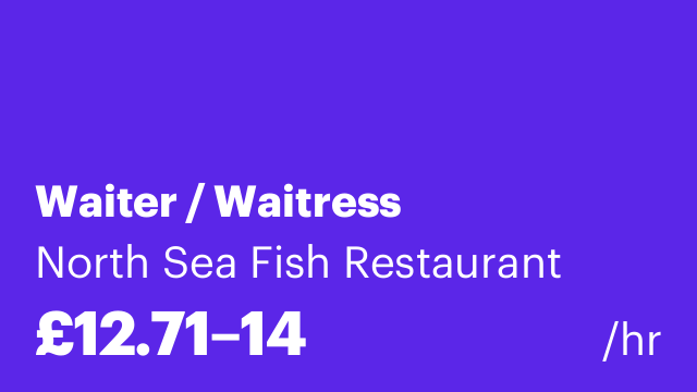 Waiter / Waitress