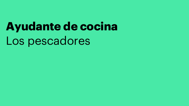 Ayudante de cocina