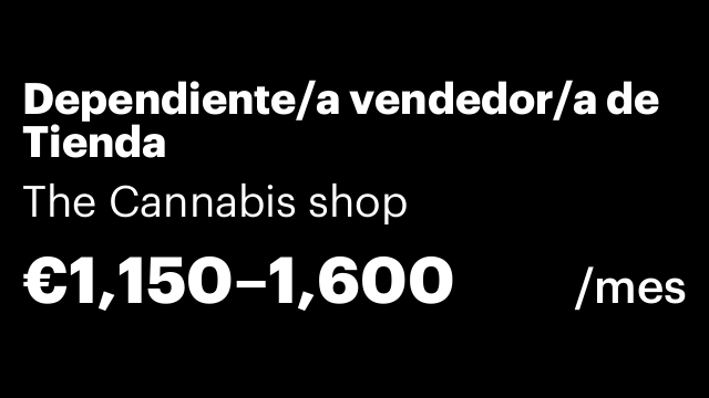 Dependiente/a vendedor/a de Tienda