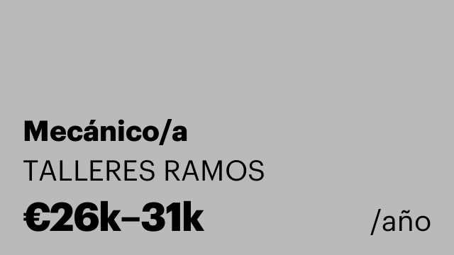 Mecánico/a