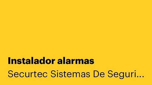 Instalador alarmas