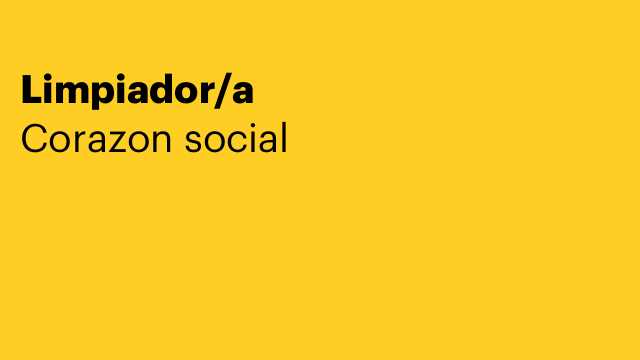 Limpiador/a