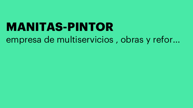MANITAS-PINTOR
