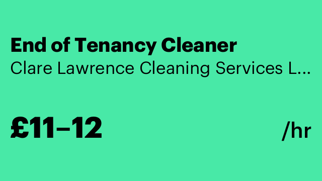 End of Tenancy Cleaner