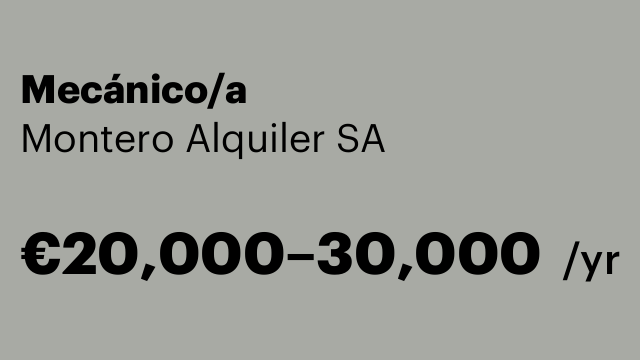 Mecánico/a