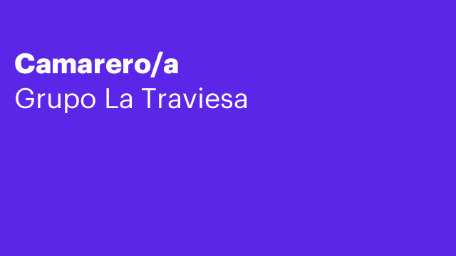 Camarero/a