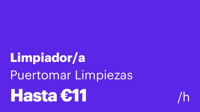 Limpiador/a