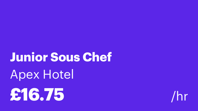 Junior Sous Chef
