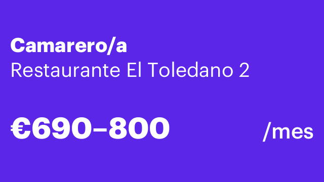 Camarero/a