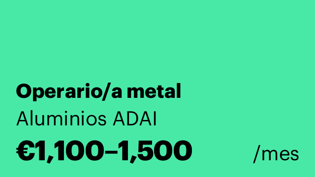 Operario/a metal