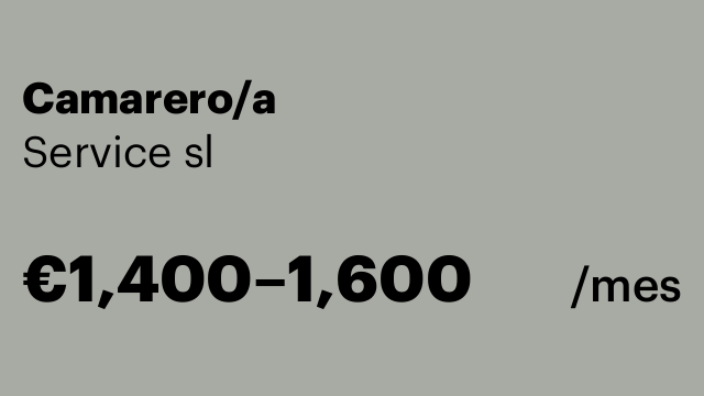 Camarero/a
