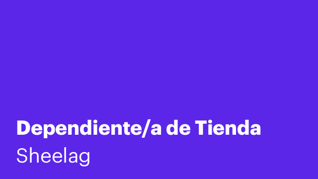 Dependiente/a de Tienda