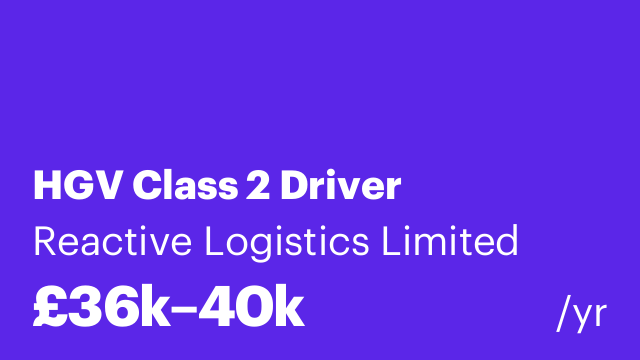 HGV Class 2 Driver