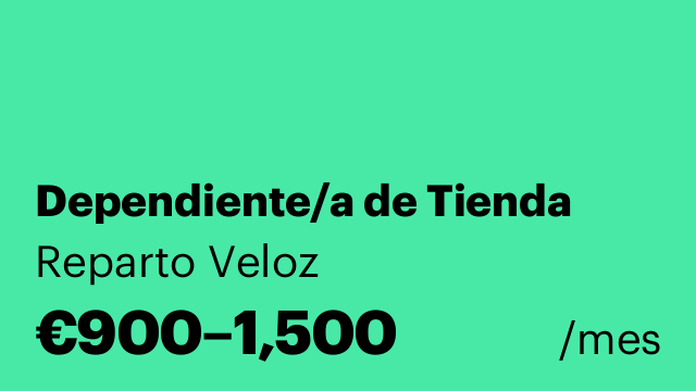 Dependiente/a de Tienda