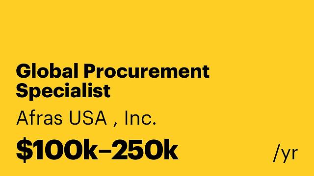 Global Procurement Specialist