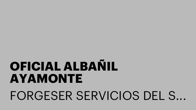 OFICIAL ALBAÑIL AYAMONTE