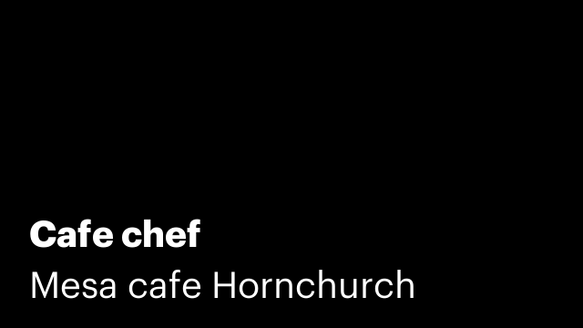 Cafe chef