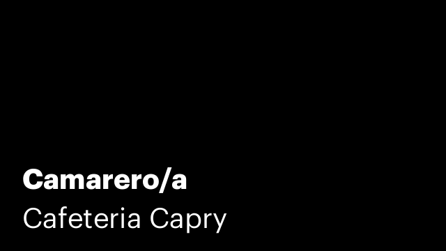 Camarero/a