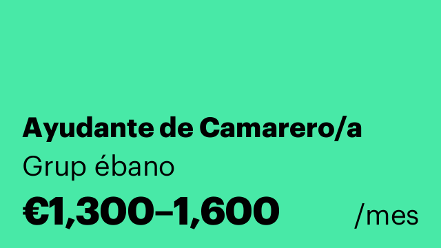 Ayudante de Camarero/a