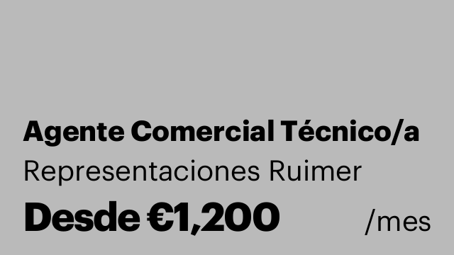 Agente Comercial Técnico/a