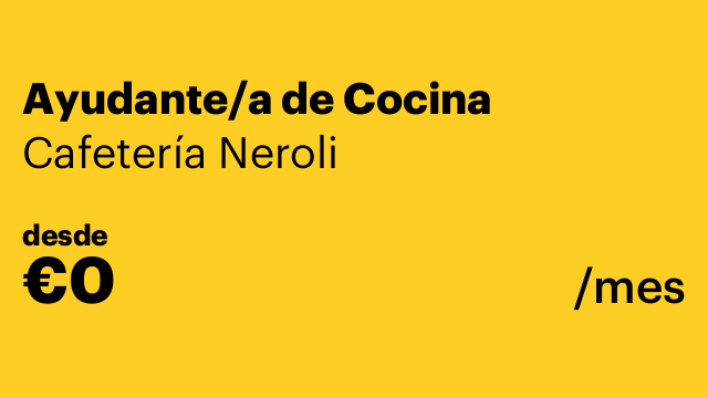 Ayudante/a de Cocina
