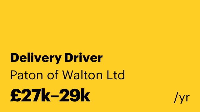 Delivery Driver